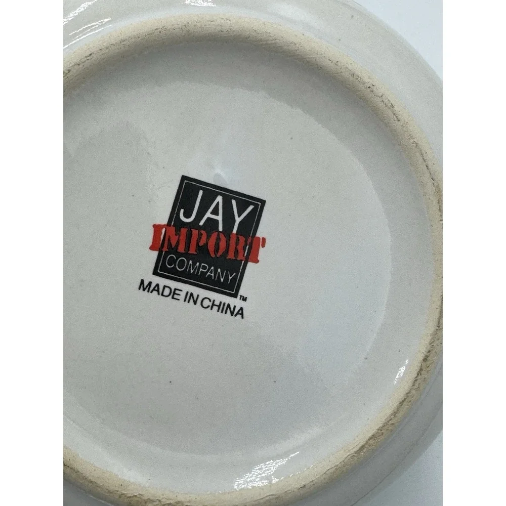 Jay import Company Blue Rose‎ Mini Crockpot/Soup Bowl